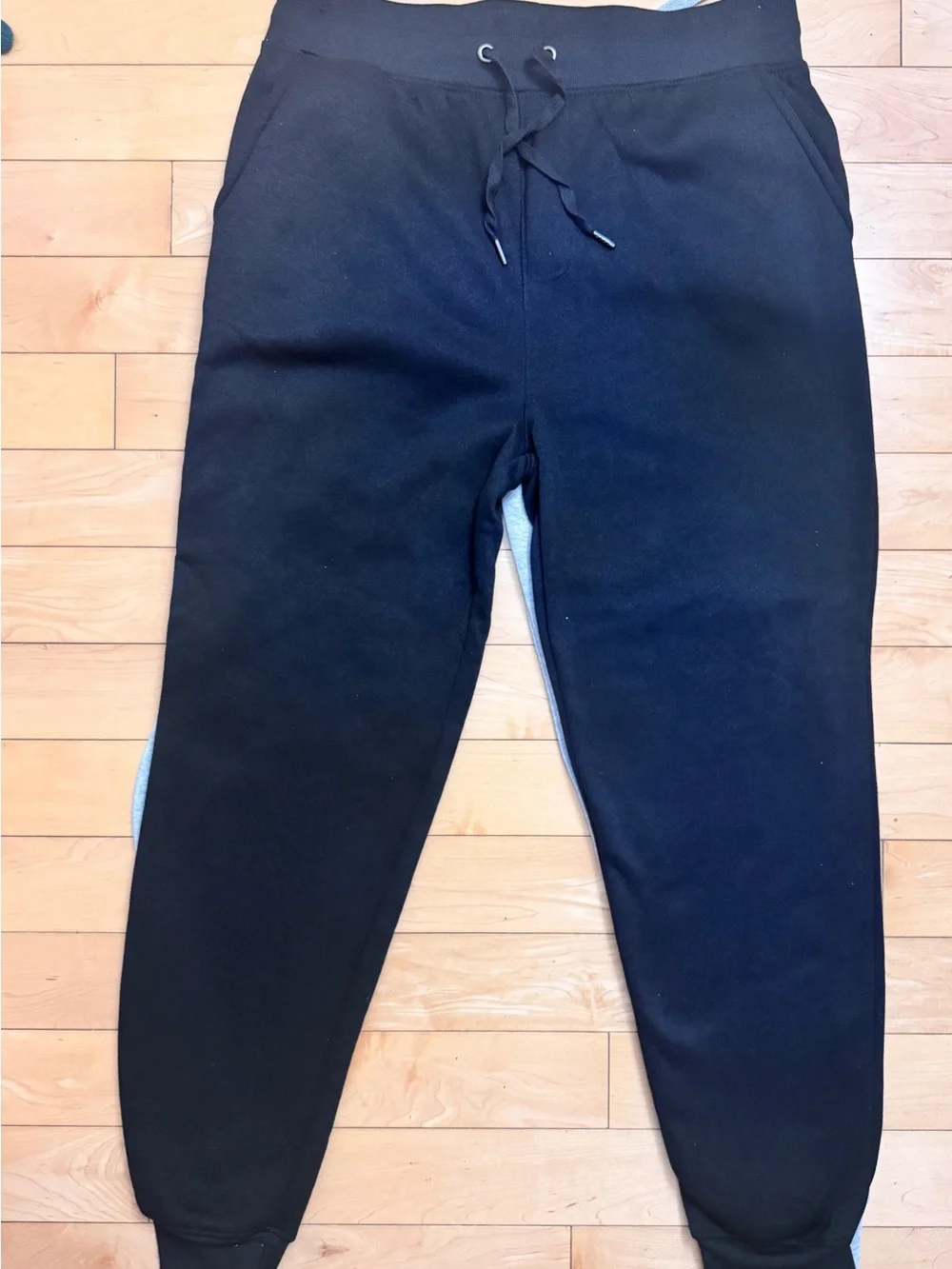 C81 Gray and Black Jogger Sweatpants with Drawstring Waist and Pockets